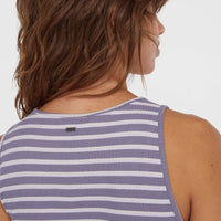 Jess Midi-Rippkleid | Purple Yarn Dye Stripe