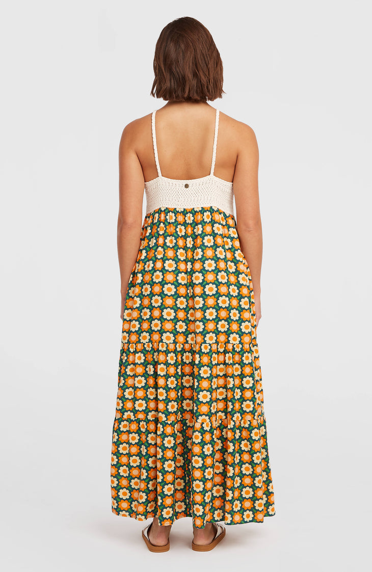 O'Riginals Maxikleid | Green Retro Flower
