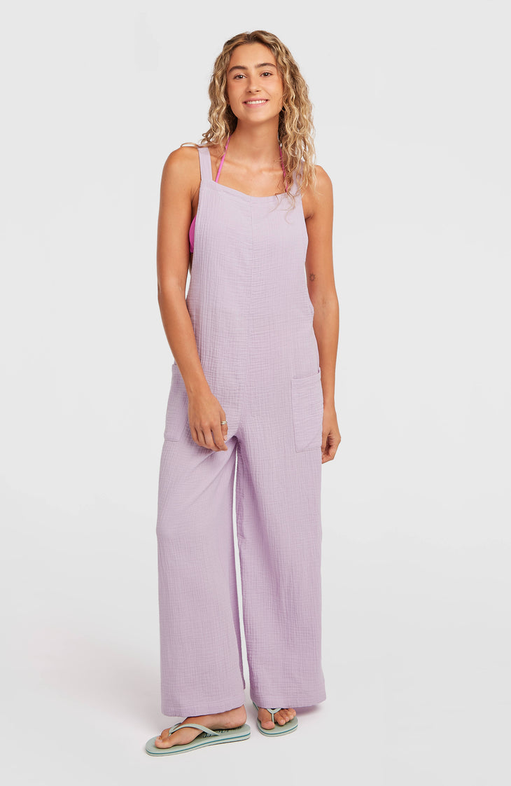 Strukturierte Brenda Latzhose | Pale Lavender