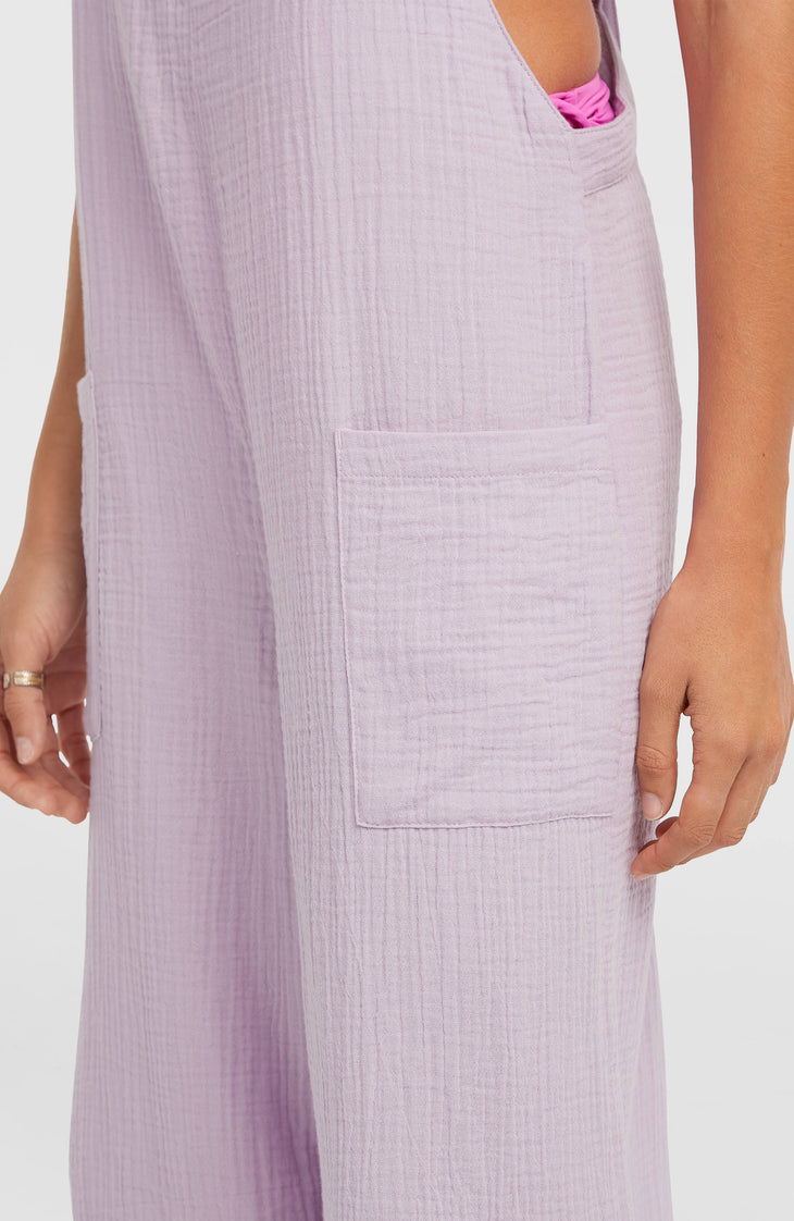 Strukturierte Brenda Latzhose | Pale Lavender
