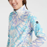 Clime Printed Fleecejacke | Pink Tie Dye