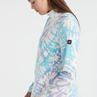 Clime Printed Fleecejacke | Pink Tie Dye