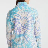 Clime Printed Fleecejacke | Pink Tie Dye