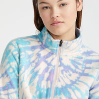 Clime Printed Fleecejacke | Pink Tie Dye