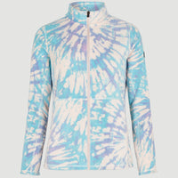 Clime Printed Fleecejacke | Pink Tie Dye