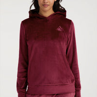 Velours Fleece-Hoodie | Windsor Wine