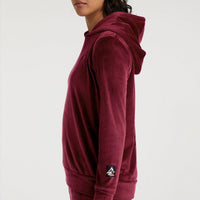 Velours Fleece-Hoodie | Windsor Wine