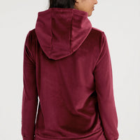 Velours Fleece-Hoodie | Windsor Wine