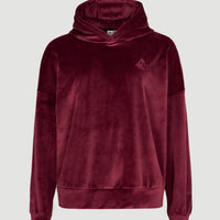 Velours Fleece-Hoodie | Windsor Wine