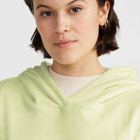 Velour Fleece-Hoodie | Lime Wash