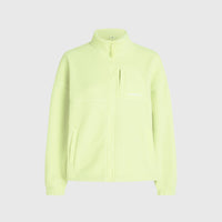 Flauschige Fleecejacke mit Reißverschluss | Lime Wash