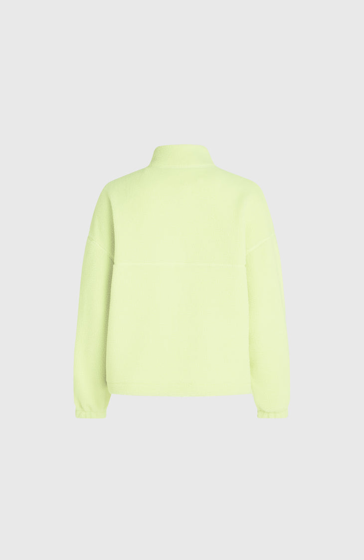 Flauschige Fleecejacke mit Reißverschluss | Lime Wash