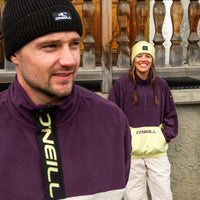 O'Riginals Polartec® 100 Fleecepullover mit Halbreißverschluss | Aubergine Colour Block