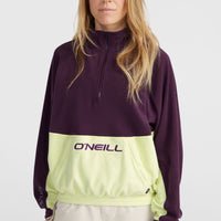 O'Riginals Polartec® 100 Fleecepullover mit Halbreißverschluss | Aubergine Colour Block