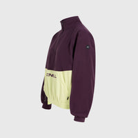 O'Riginals Polartec® 100 Fleecepullover mit Halbreißverschluss | Aubergine Colour Block