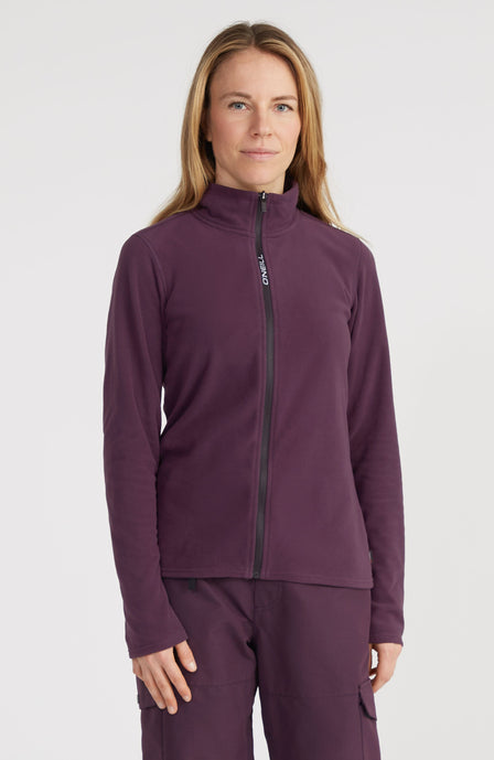 Jack's Polartec® 100 Fleecejacke mit Reißverschluss | Aubergine