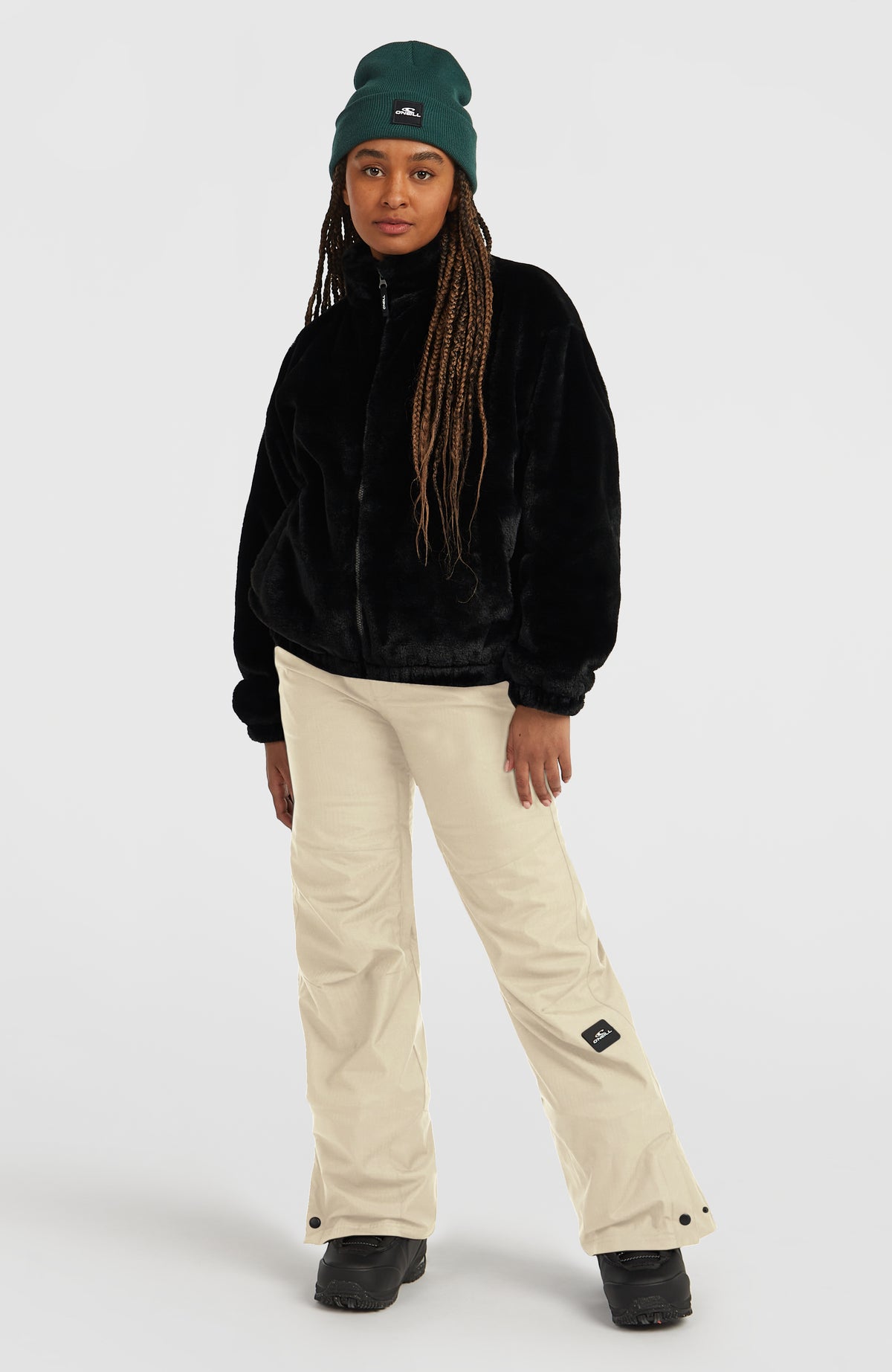 FWC'Cruz Faux Fur Fleecejacke | Black Out