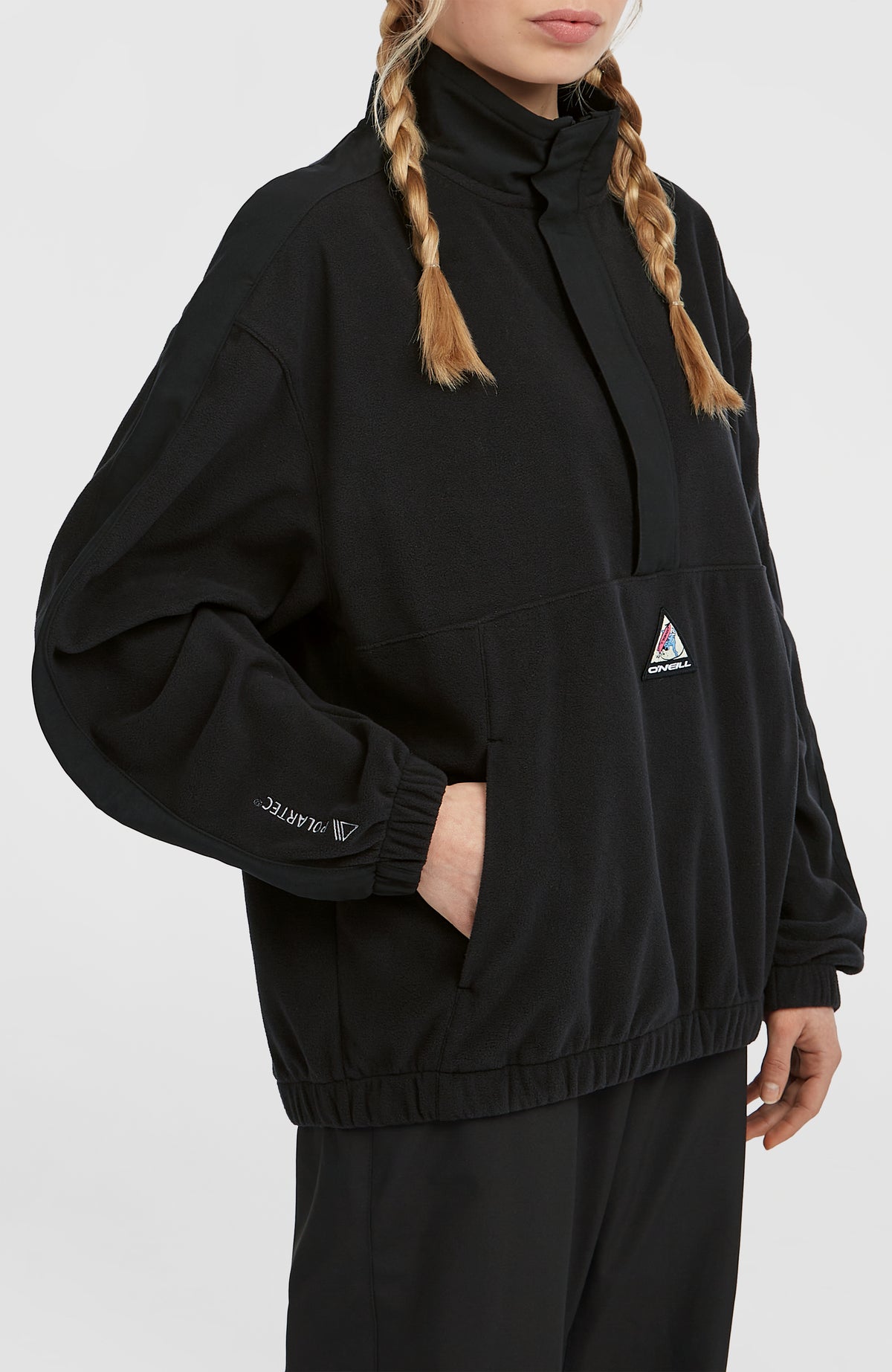 FWC'Play Polartec® Fleecepullover mit Halbreißverschluss | Black Out