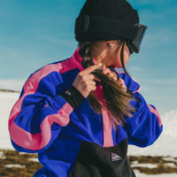 FWC'Play Polartec® Fleecepullover mit Halbreißverschluss | Active Blue Colour Block