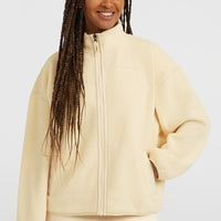 Flauschige Must-Have Fleecejacke mit Reißverschluss | Macaron
