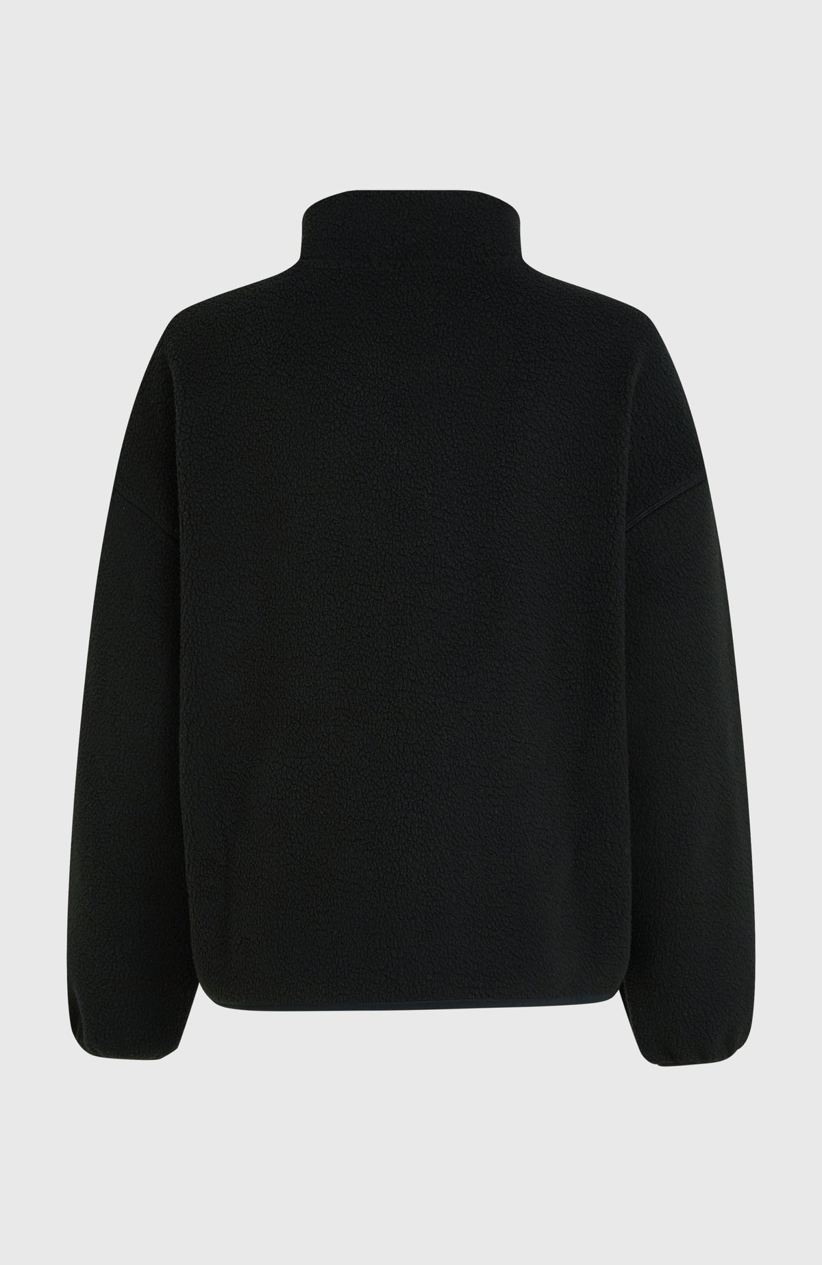 Flauschige Must-Have Fleecejacke mit Reißverschluss | Black Out