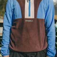 FWC'Cruz Triple Polartec® Fleecepullover mit Halbreißverschluss | Blue Poppy Colour Block