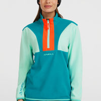 FWC'Cruz Triple Polartec® Fleecepullover mit Halbreißverschluss | Retro Mint Colour Block