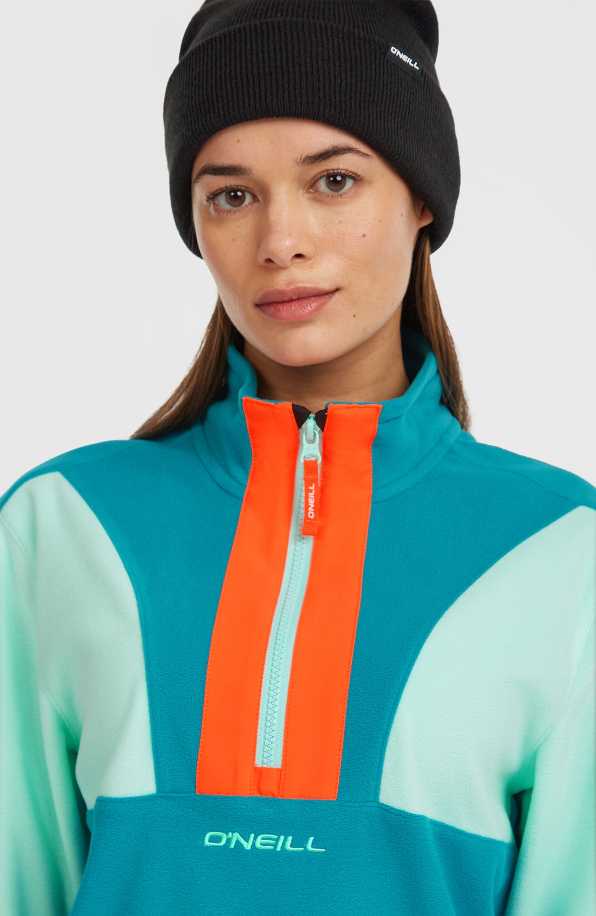 FWC'Cruz Triple Polartec® Fleecepullover mit Halbreißverschluss | Retro Mint Colour Block