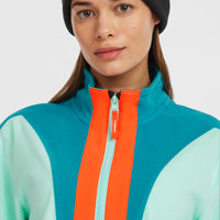 FWC'Cruz Triple Polartec® Fleecepullover mit Halbreißverschluss | Retro Mint Colour Block
