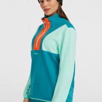 FWC'Cruz Triple Polartec® Fleecepullover mit Halbreißverschluss | Retro Mint Colour Block
