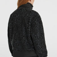 Must-Have Fleecepullover mit Halbreißverschluss | Black Animalica