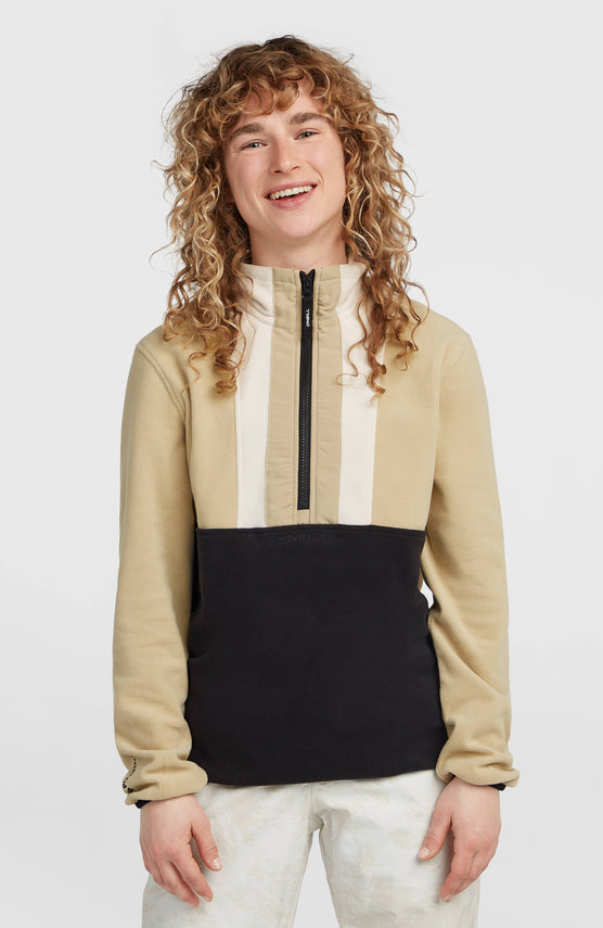 FWC'Cruz Triple Polartec® Fleecepullover mit Halbreißverschluss | Olive Blush Colour Block