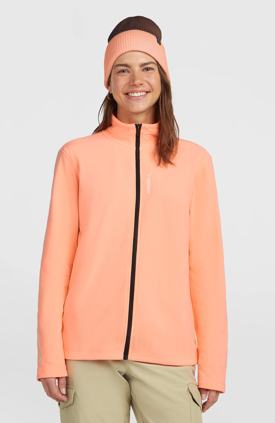 FWC'Cruz Jack's Polartec® Fleecejacke mit Reißverschluss | Funky Peach