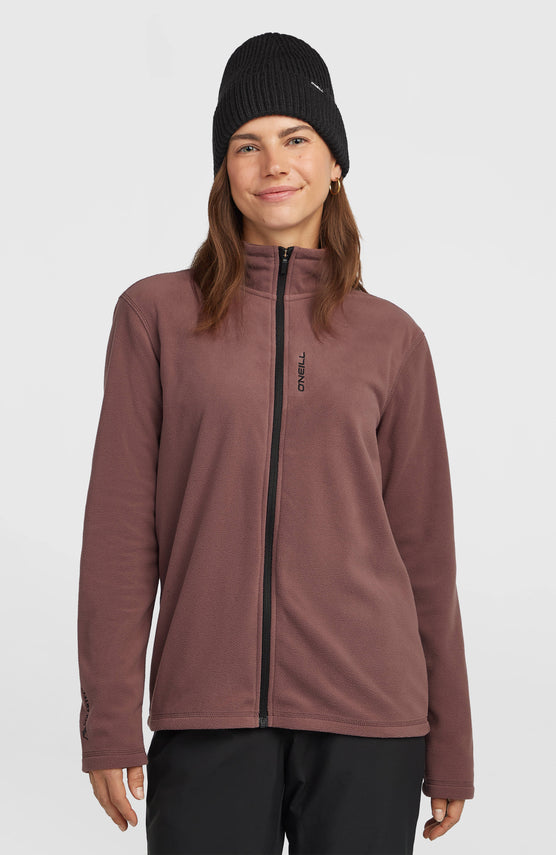 FWC'Cruz Jack's Polartec® Fleecejacke mit Reißverschluss | Purple Gray