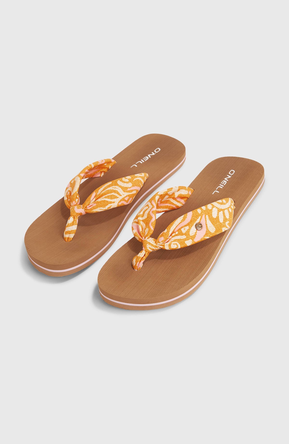 Ditsy Sun Sandalen | Orange Abstract Wave