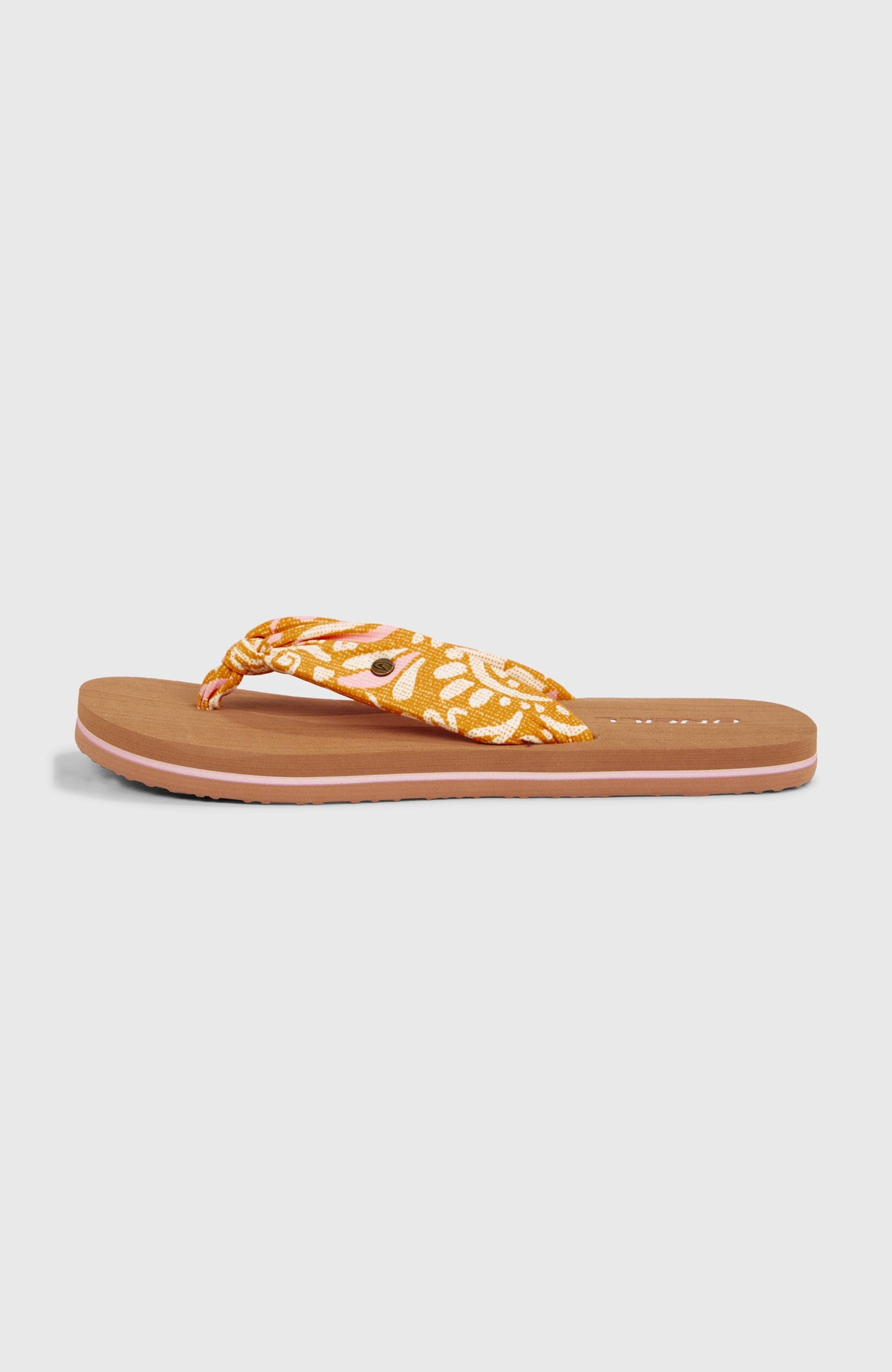 Ditsy Sun Sandalen | Orange Abstract Wave