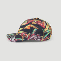 Seacoast Cap | Black Tropical Flower