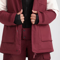 Utility Skijacke | Windsor Wine Colour Block