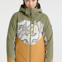 Carbonite Skijacke | Deep Lichen Green Colour Block