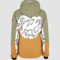 Carbonite Skijacke | Deep Lichen Green Colour Block