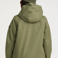 O'Neill TRVLR Series Ecto Shell-Jacke | Deep Lichen Green