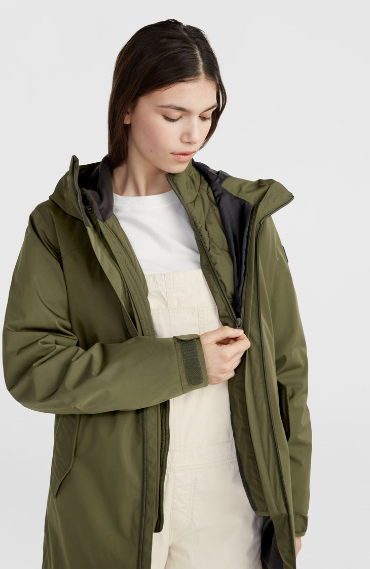 3-in-1 Parka Jacke 10K/10K | Forest Night