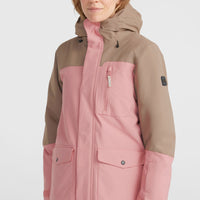 Utility Hybrid-Skijacke | Genuine Pink Colour Block