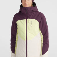 Carbonite Skijacke | Aubergine Colour Block