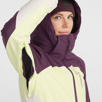 Carbonite Skijacke | Aubergine Colour Block