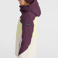 Carbonite Skijacke | Aubergine Colour Block