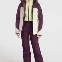 Carbonite Skijacke | Aubergine Colour Block