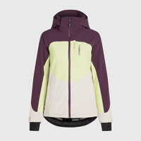 Carbonite Skijacke | Aubergine Colour Block