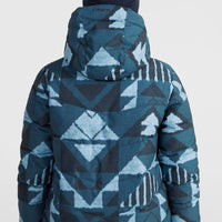 Z.E.N. Puffer Hybrid-Skijacke | Blue Triangle Ikat