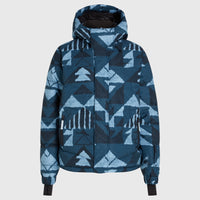 Z.E.N. Puffer Hybrid-Skijacke | Blue Triangle Ikat